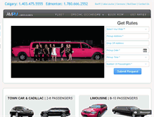 Tablet Screenshot of ampmlimo.ca
